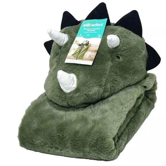 Pillowfort Dinosaur Hooded Blanket - Picture 3 of 7
